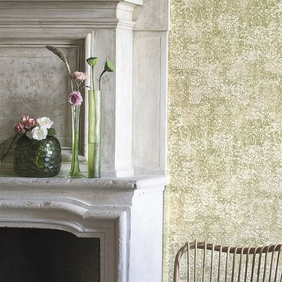 Contarini Wallpaper - Silver - P602/05 - Designers Guild