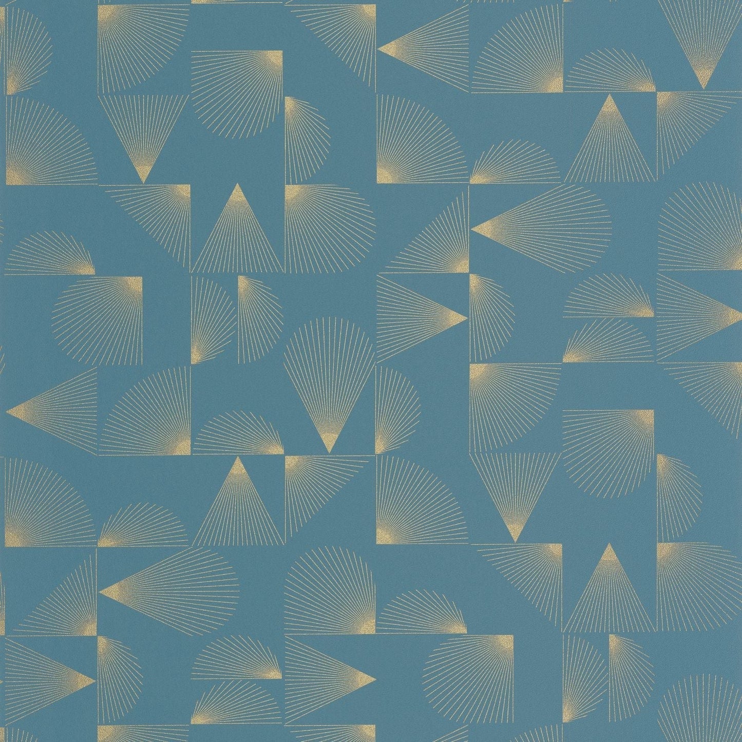 Contour Wallpaper - Bleu Petrole - Caselio - 105036221