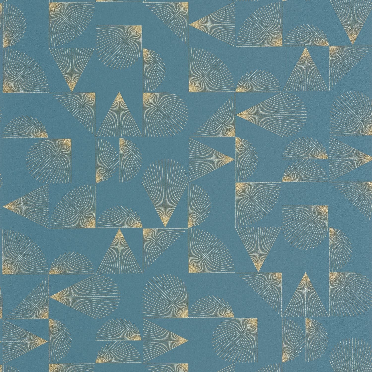 Contour Wallpaper - Bleu Petrole - Caselio - 105036221