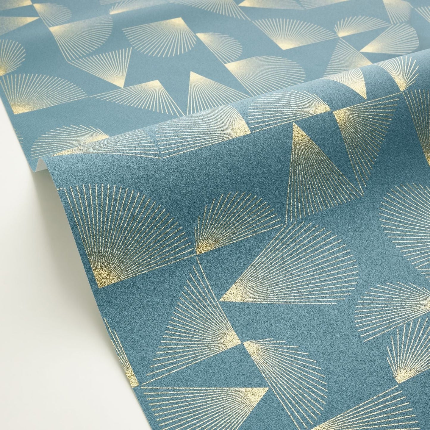 Contour Wallpaper - Bleu Petrole - Caselio - 105036221