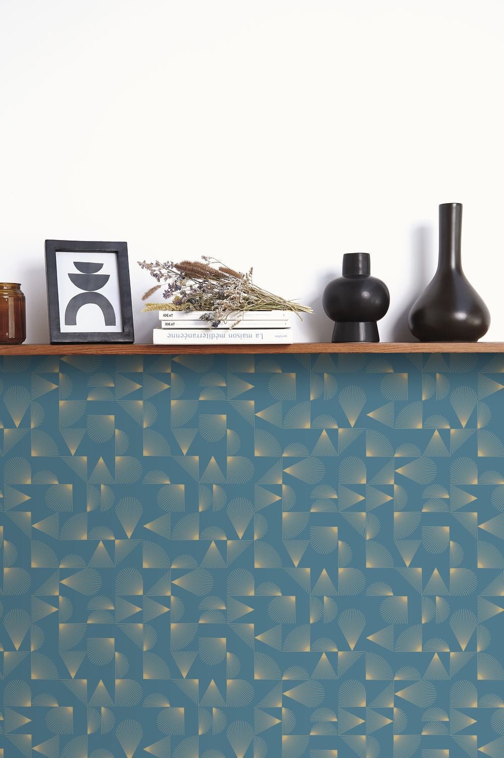 Contour Wallpaper - Bleu Petrole - Caselio - 105036221