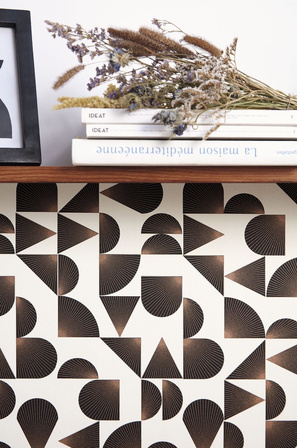 Contour Wallpaper - Noir Cuivre - Caselio - 105030932