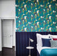 Coppice Wallpaper - Oyster / Ebony / Gilver - Harlequin - HSAW112134