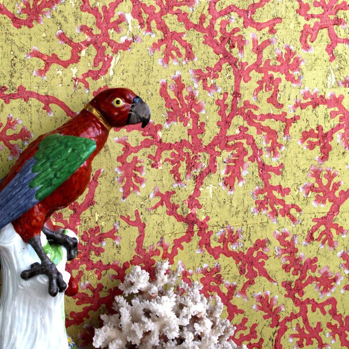 Coral Cork Wallpaper - Yellow - Timorous Beasties - SSC/PRC/CK62021/02 - Premier Wallcovering