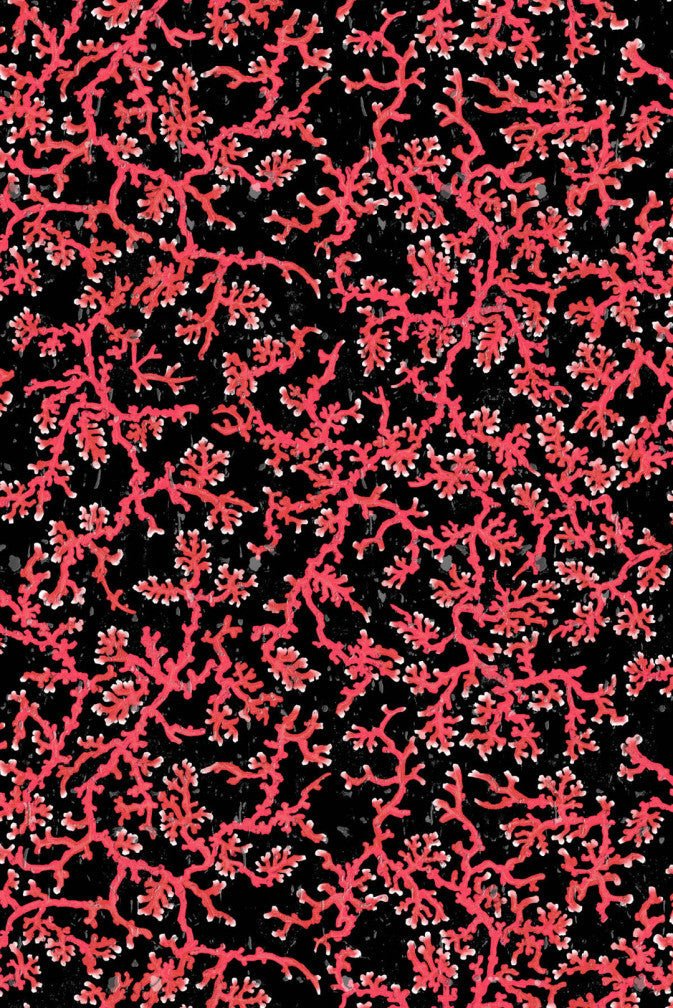 Coral Cork Wallpaper - Black - Timorous Beasties - SSC/PRC/CK62021/04 - Premier Wallcovering