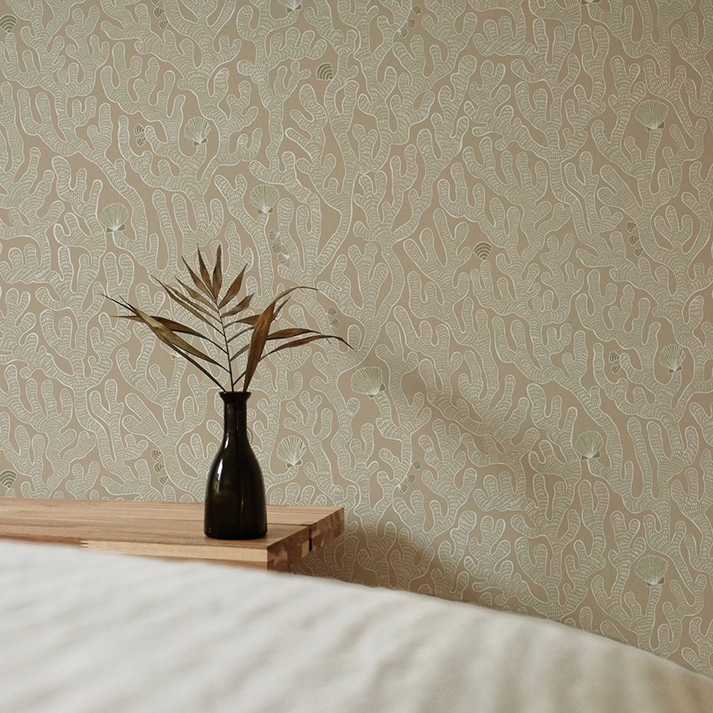 Coral Wallpaper - Edge Sand - Josephine Munsey - JMW-101611 - Premier Wallcovering