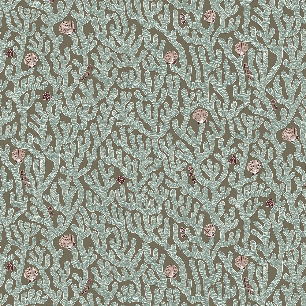 Coral Wallpaper - Osney Blue - Josephine Munsey - JMW-101631 - Premier Wallcovering