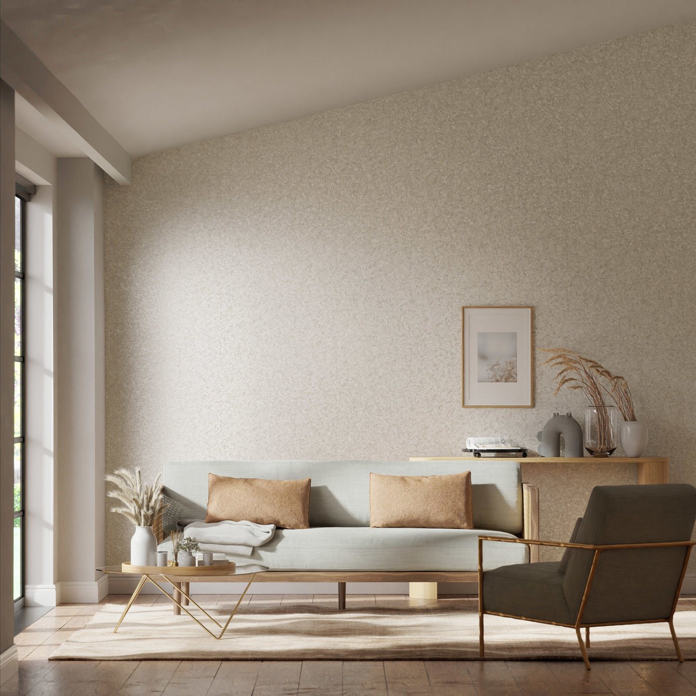 Coral Wallpaper - Parchment - Harlequin - EREE110763