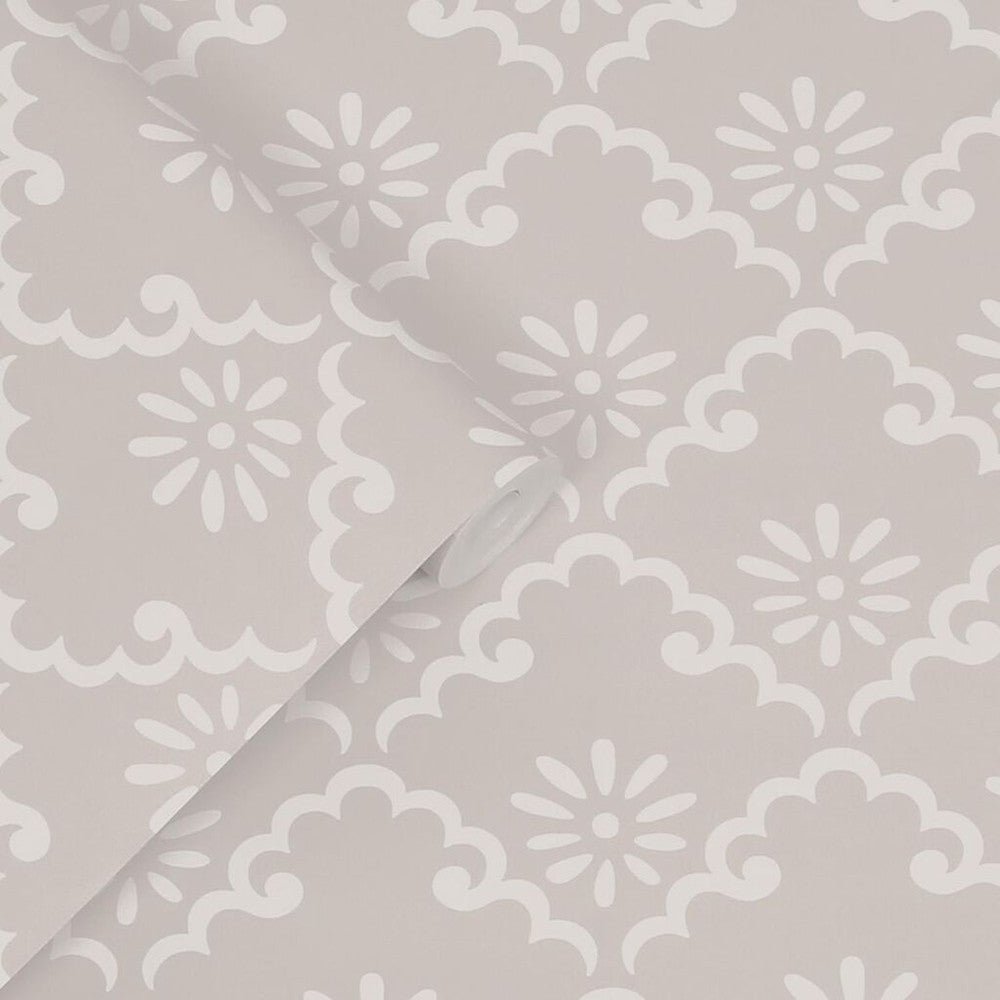 Coralie Wallpaper - Dove Grey - Laura Ashley - 118475 - Premier Wallcovering