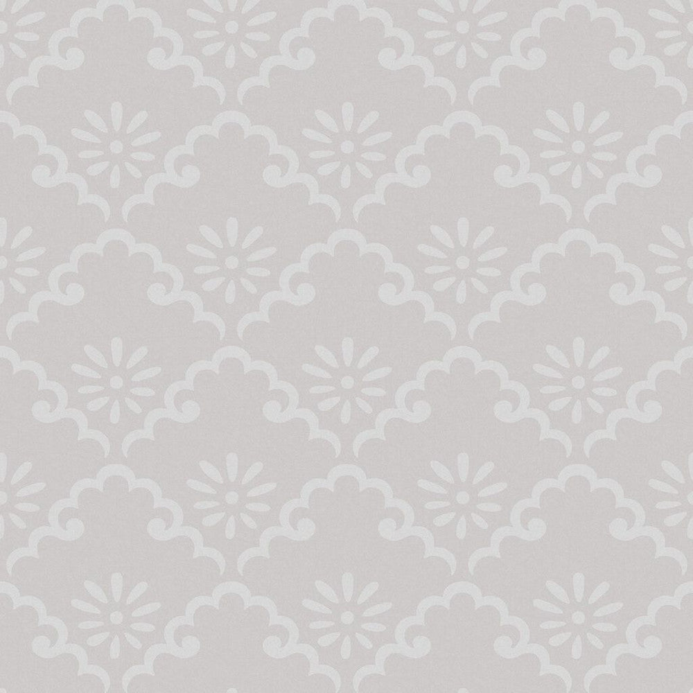 Coralie Wallpaper - Sugared Grey - Laura Ashley - 118476 - Premier Wallcovering
