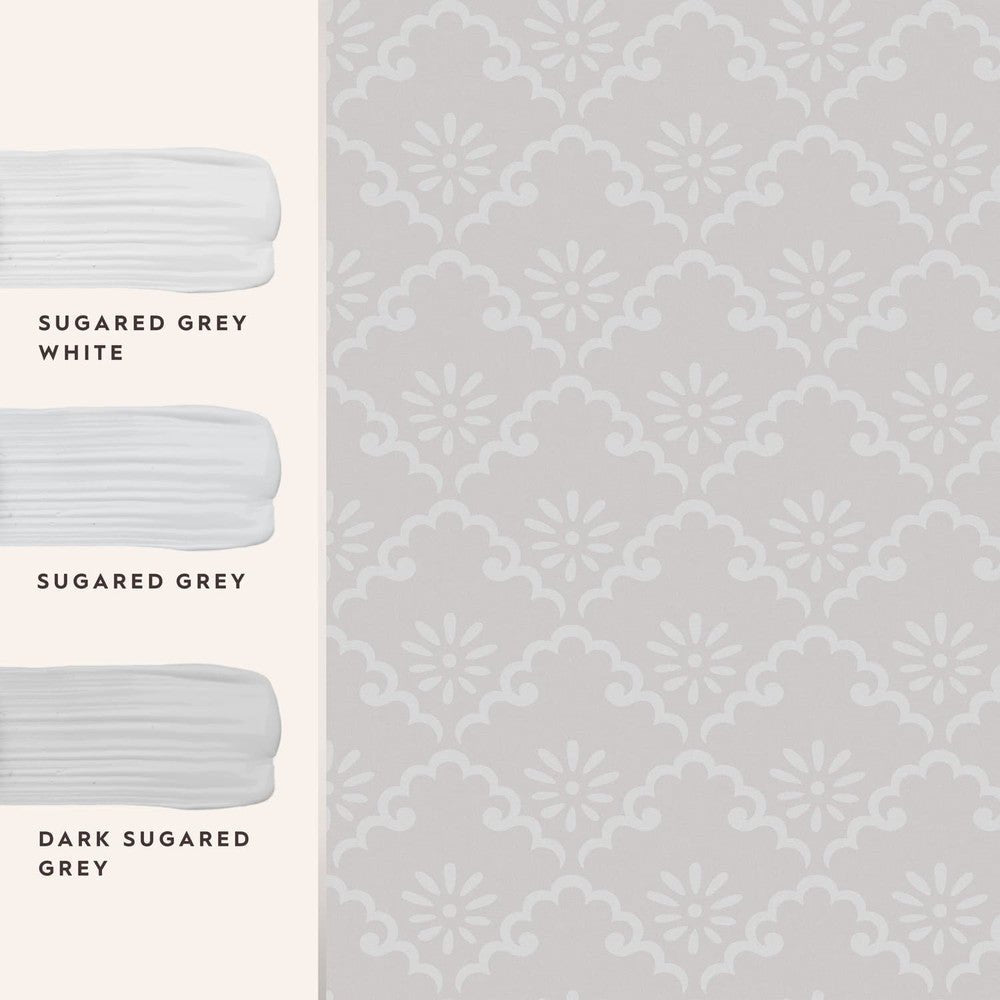 Coralie Wallpaper - Sugared Grey - Laura Ashley - 118476 - Premier Wallcovering