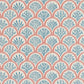 Coralli Wallpaper - Red/Indigo - J186W - 03 - Jane Churchill