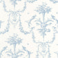 Corne D'Abondance Les Belles Toiles De Jouy Wallpaper - Bleu Faience - Casadeco - 87926716 - Premier Wallcovering