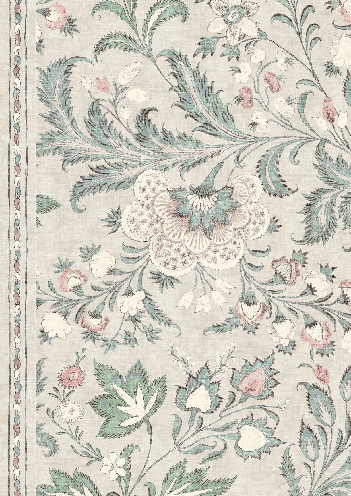 Coromandel Wallpaper - Ceramic - Lewis & Wood - Premier Wallcovering