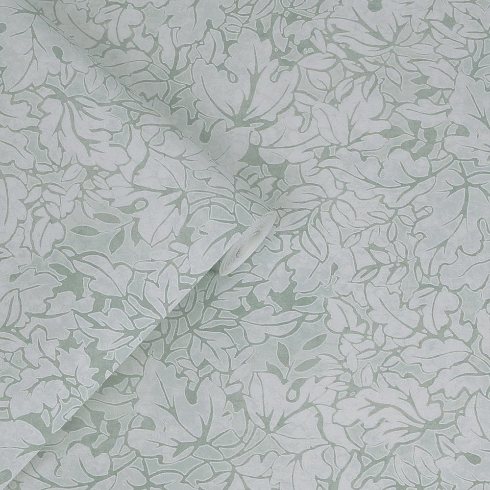 Corrina Leaf Wallpaper - Mineral Green - Laura Ashley - 121089 - Premier Wallcovering