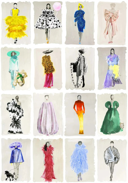 Couture Carousel Wallpaper - Bright Multi Pearl - 175/1001M - Cole & Son - Premier Wallcovering