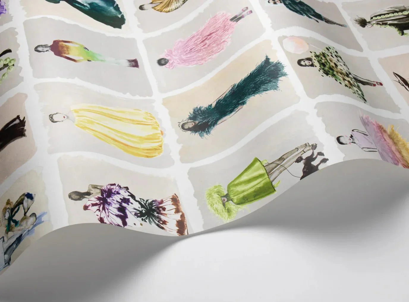 Couture Carousel Wallpaper - Pastel Pearl - 175/1003M - Cole & Son - Premier Wallcovering