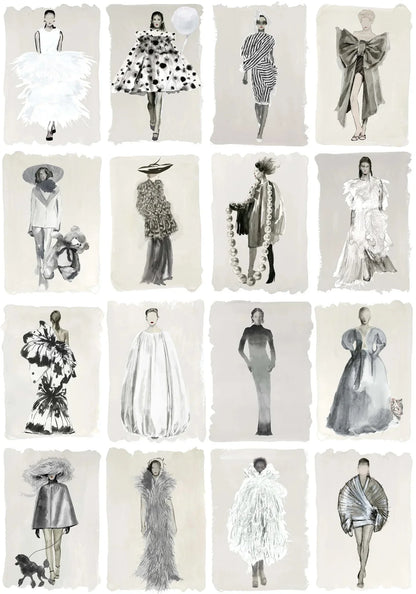 Couture Carousel Wallpaper - Monochrome Pearl - 175/1002M - Cole & Son - Premier Wallcovering