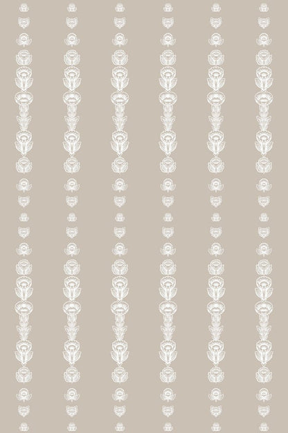 Coving Row Fabric - Silver - Timorous Beasties - STCO/CVRW/Q7072/01 - Premier Wallcovering