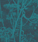 Cow Parsley Icons Wallpaper - Petrol & Ink - 112/8030 - Cole & Son - Premier Wallcovering