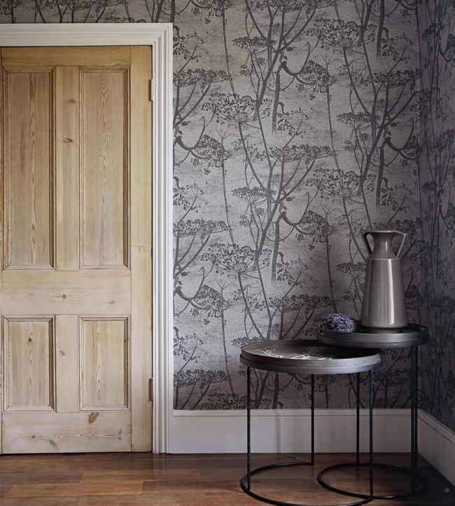Cow Parsley Icons Wallpaper - Charcoal - 112/8026 - Cole & Son - Premier Wallcovering