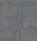 Cow Parsley Wallpaper - Charcoal & Metallic Gilver - 95/9050 - Cole & Son - Premier Wallcovering