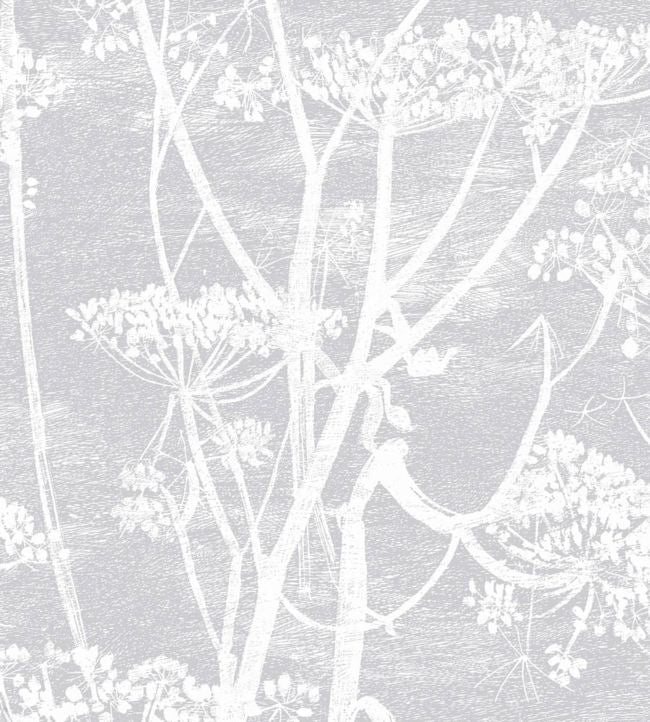 Cow Parsley Wallpaper - White & Heath Grey - 95/9049 - Cole & Son - Premier Wallcovering
