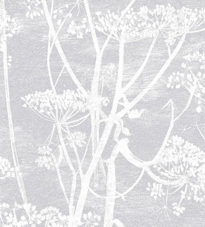 Cow Parsley Wallpaper - White & Heath Grey - 95/9049 - Cole & Son - Premier Wallcovering