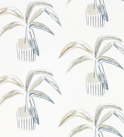 Crassula Wallpaper - Putty / Slate - NZAW111991 - Scion