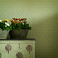 Crocus Wallpaper - Leaf Green - Andrew Martin - GPWCRLF