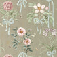 Cupid's Beau Wallpaper - Florin/Madder - DGDW217312 - Sanderson
