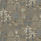 Cynthia Wallpaper - Mushroom and Blue - Josephine Munsey - JMW-102311 - Premier Wallcovering