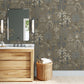 Cynthia Wallpaper - Mushroom and Blue - Josephine Munsey - JMW-102311 - Premier Wallcovering