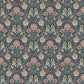 Dahlia Garden Wallpaper - Midnight Blue - Boråstapeter - 7690 - Premier Wallcovering