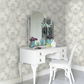 Dahlia Garden Wallpaper - Grey - Boråstapeter - 7664 - Premier Wallcovering
