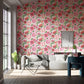 Dahlia Wallpaper - Blossom/Emerald/New Beginnings - HQN2112843 - Harlequin - Premier Wallcovering