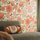 Dahlia Wallpaper - Coral/Fig Leaf/Gilver - Harlequin - HQN2112845