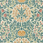 Daisy & Oak Wallpaper - Madder/Teal - Morris & Co - 217586 - Premier Wallcovering