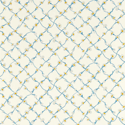 Daisy Trellis Wallpaper - Lapis/Pearl - Harlequin - HSRW113044