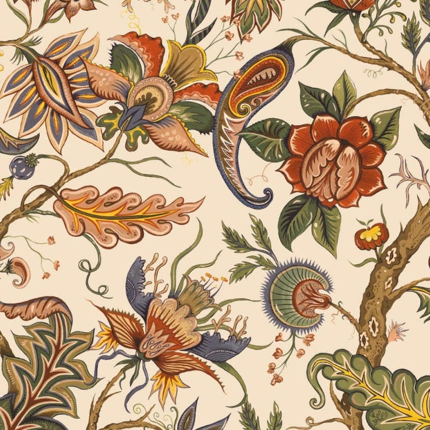 Damas Wallpaper - House of Hackney - 1 - WA - DAM - DI - CRM - XXX - Premier Wallcovering