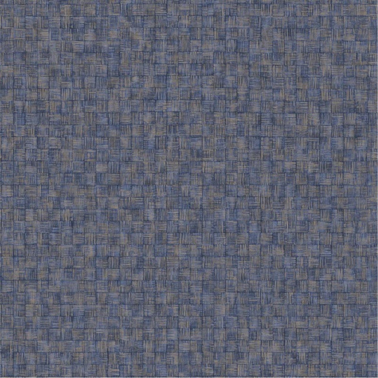 Damier Ginkgo Wallpaper - Bleu Indigo - Casadeco - 86256534 - Premier Wallcovering