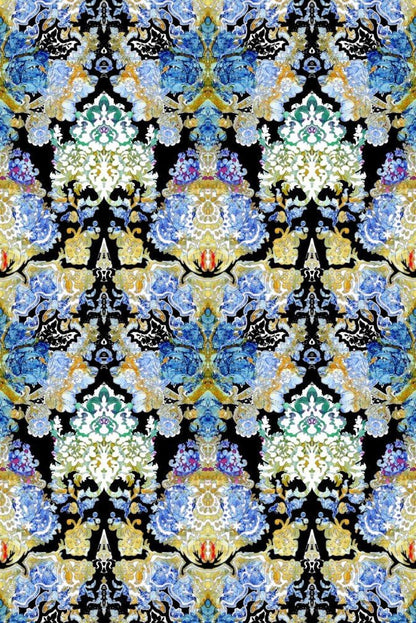 Damsel Damask Wallpaper - Original - Timorous Beasties - RGS/DMSL/8057MICA/01 - Premier Wallcovering