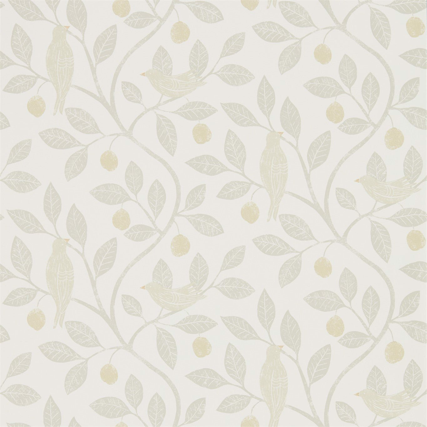 Damson Tree Wallpaper - Linen/Honey - Sanderson - DHPO216366