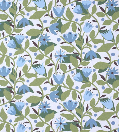 Dancing Daisies Wallpaper - Cornflower - Scion - NSCW113284