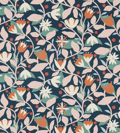 Dancing Daisies Wallpaper - Midnight - Scion - NSCW113282