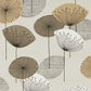 Dandelion Clocks Wallpaper - Metallic/Smoke Tree - DOSW217031 - Sanderson