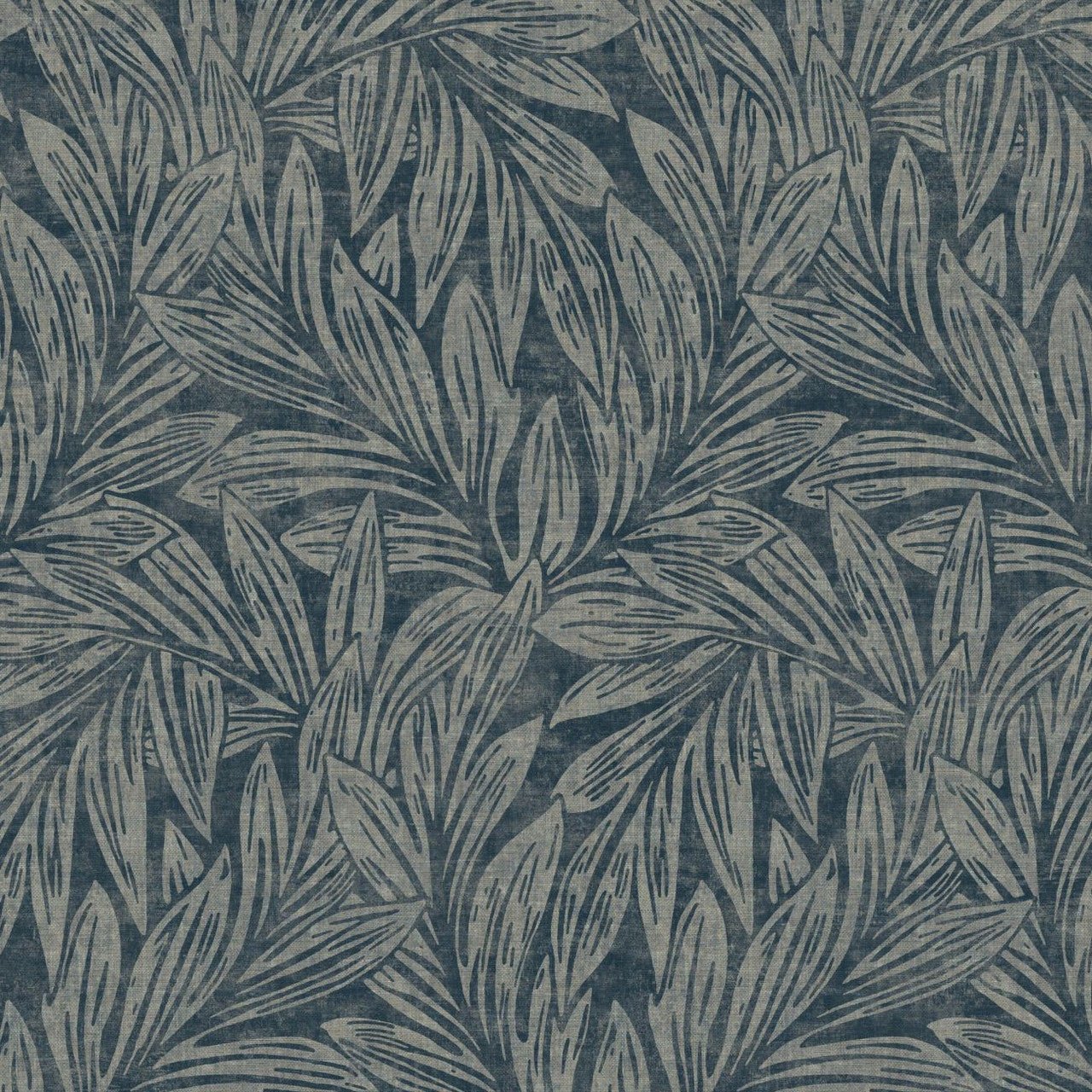 Danube Vienne Wallpaper - Bleu De Prusse - Casadeco - 87376523 - Premier Wallcovering