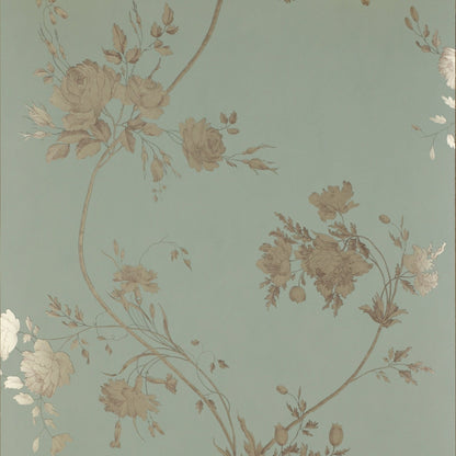 Darcy Wallpaper - Aqua - Colefax & Fowler - 07957/01 - Premier Wallcovering