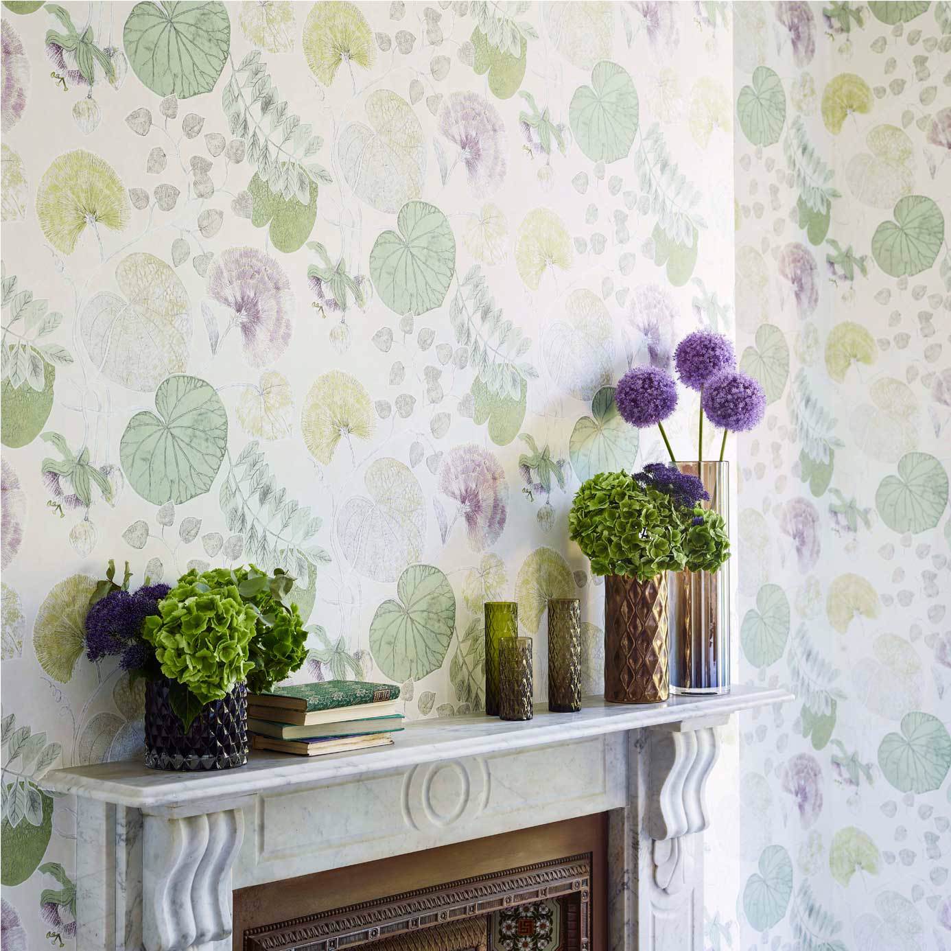 Dardanella Wallpaper - Ink/Chartreuse - Harlequin - HGAT111258