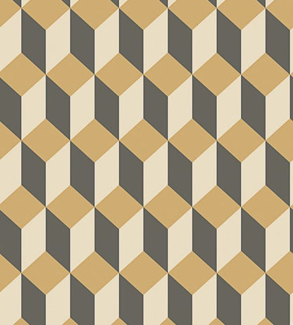 Delano Wallpaper - Metallic Gold, Cream and Charcoal - 105/7030 - Cole & Son - Premier Wallcovering